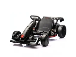 Gokart Elétrico Para Crianças 24v Audi - 6 A 12 Anos - Estrutura Ajustável - Preto