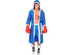 Fato de boxer azul e branco para homem