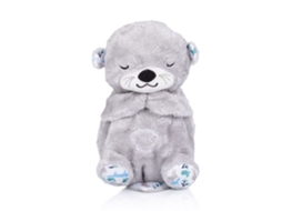 Brinquedo de Pelúcia Lontra Cinza com Luz e Função de Respiração para o Sono do Bebê CHIPOLINO