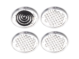 4 Pacotes De Suporte Para Bobina De Mosquito Queimador De Incenso Com Tampa Metal Lata Para Casa E Exterior