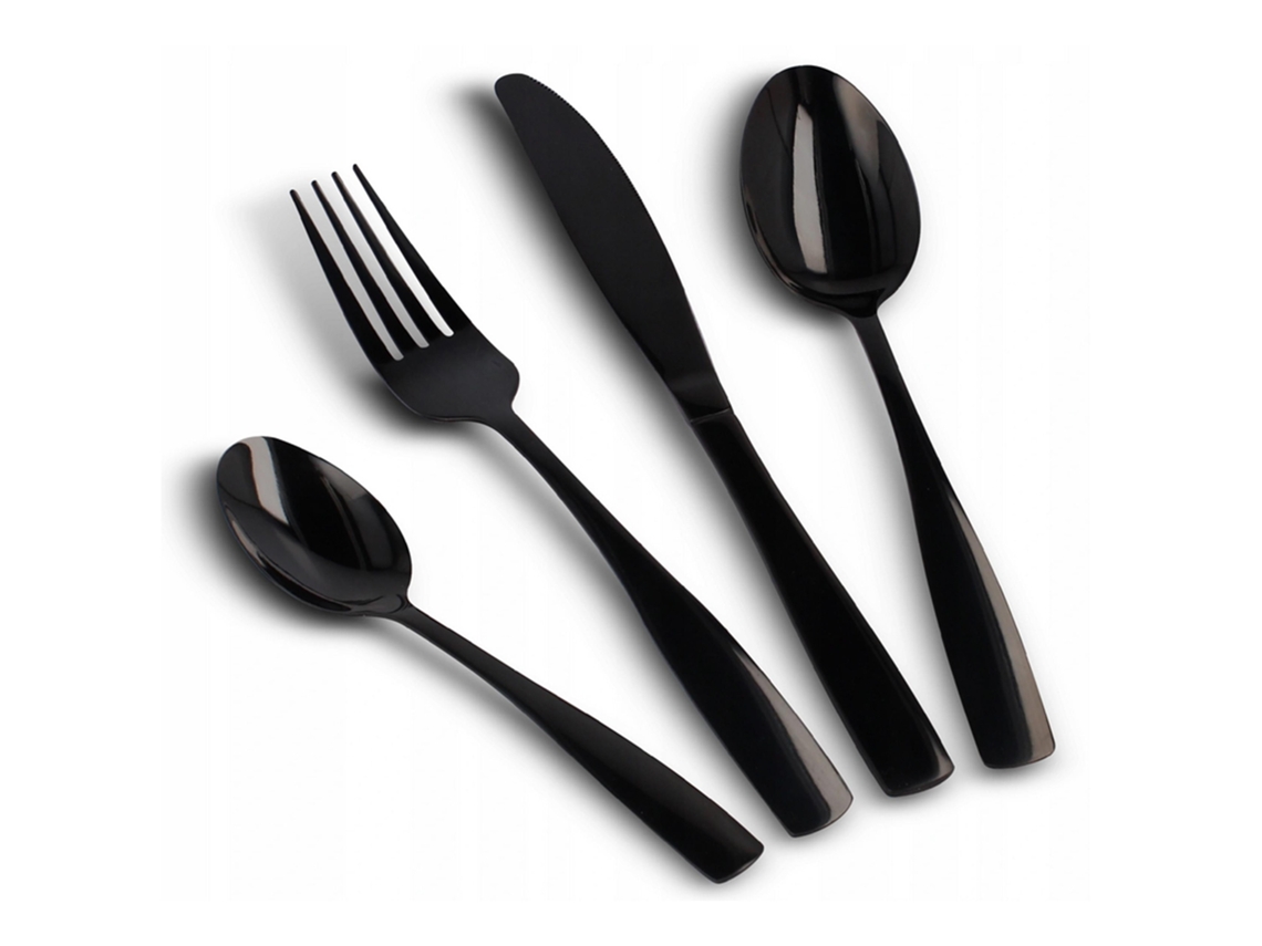 Configuração 24 Peças 6 Pessoas Preto