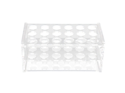 Portafrascos de Acrílico para Tubos de Ensayo 17mm 18 Huecos Transparente para Tubos de Centrífuga 10ml 15ml