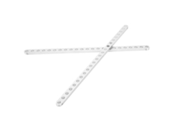 Acessórios De Robôs 2 Peças Viga Plana De Alumínio 23 Furos 4x8x184mm 3102-0023-0184