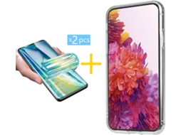 Capa + 2 Películas para Samsung Galaxy S21 Plus 5G SKYHE Transparente Claro