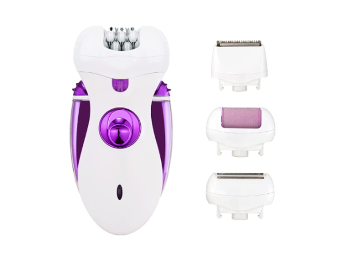 Depilador Facial Feminino Kit De Depilação Facial Removedor De Pêlos Para Todo O Corpo Feminino Barbeador Elétrico Aparador Navalha, Roxo Yizhood