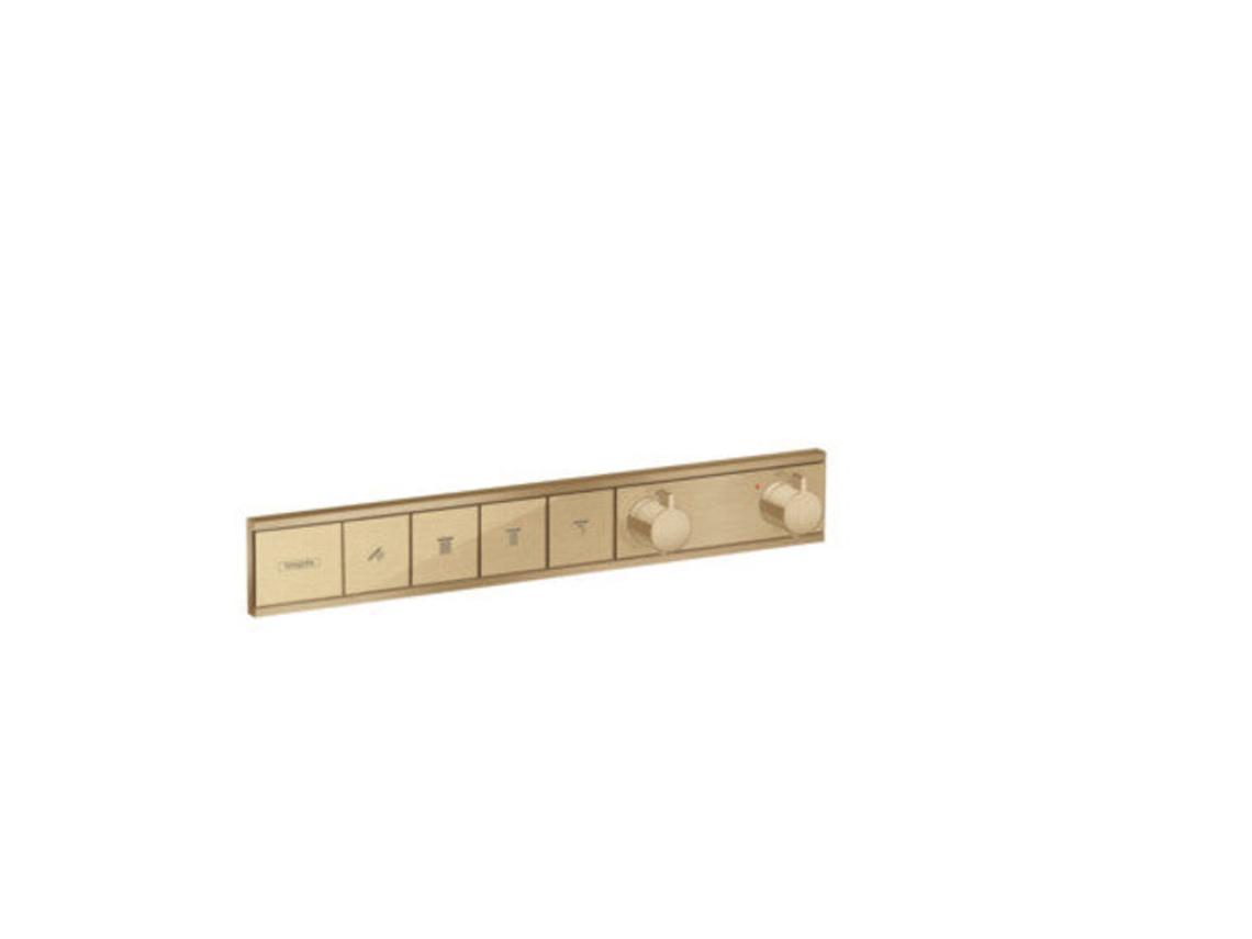 Termostato RainSelect de mão embutido para 4 saídas, Cor: bronze escovado HANSGROHE