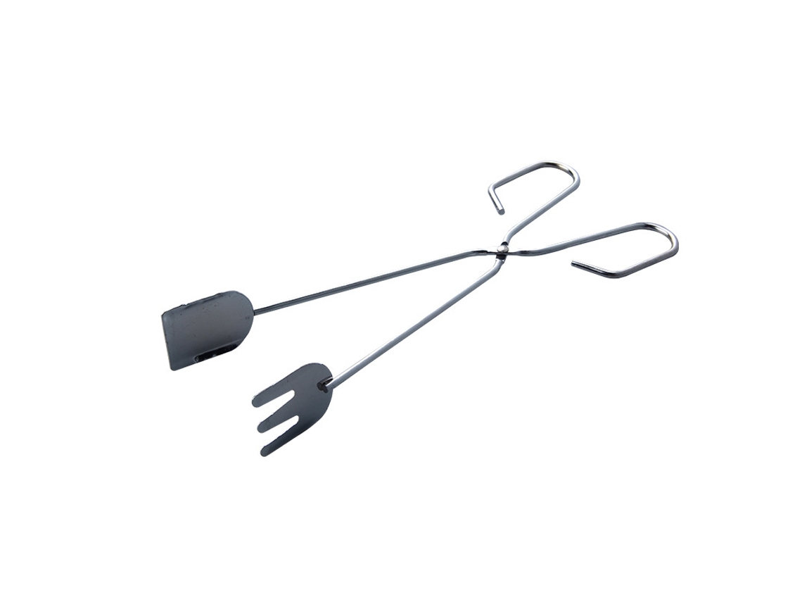 Conjunto De 2 Pegas Para Churrasco A Carvão 31cm Em Aço Inoxidável Inf