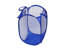 Cesto De Roupa Dobrável Em Tela Para Guardar Roupas, Azul, Leve E Dobrável, 1 Unidade. Nostalgia88