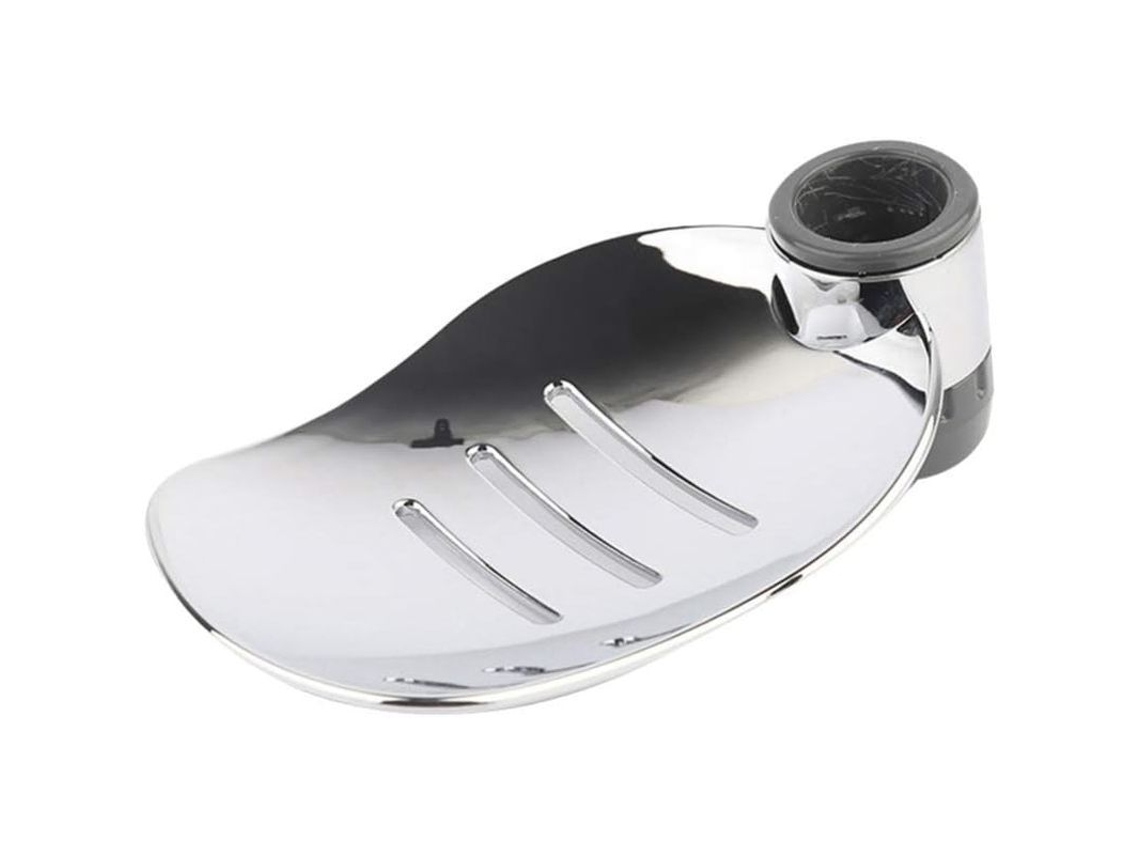 Portavasos De Jabón Para Ducha Móvil De Abs Plata 14.8x9x4.5cm Resistente Y Práctico