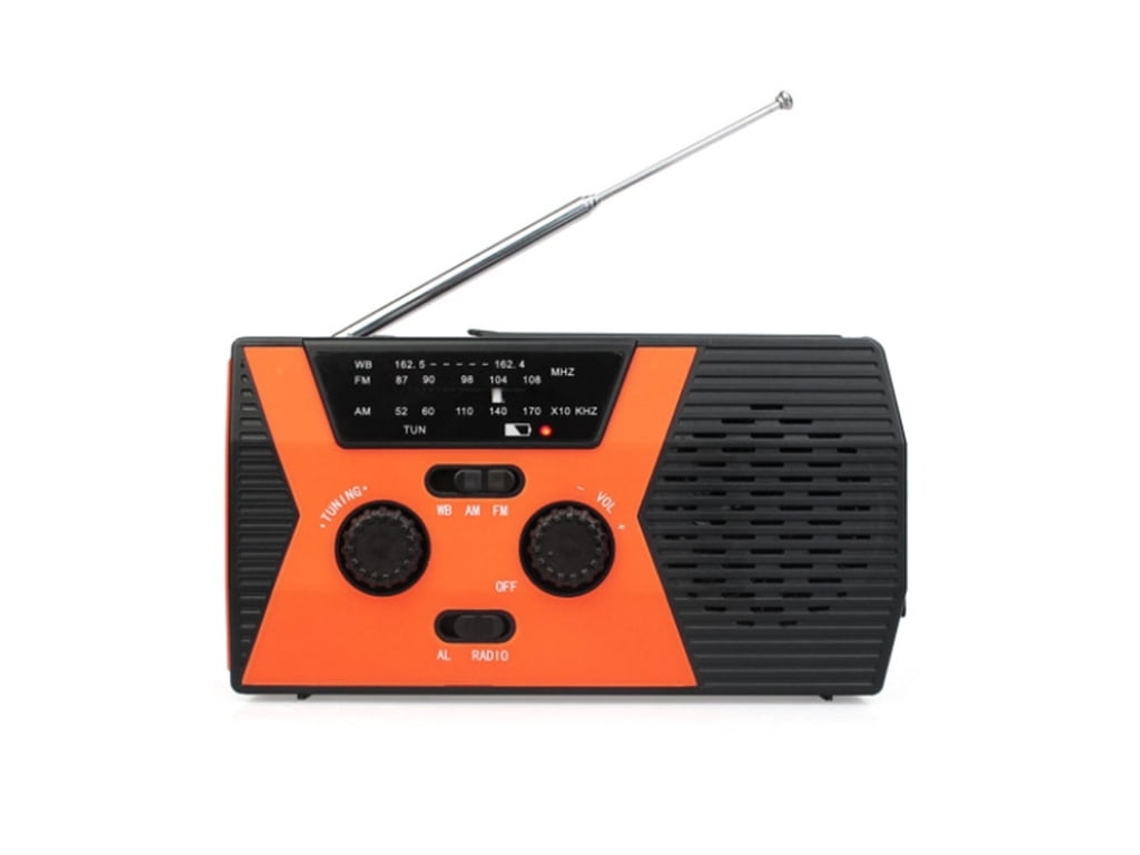 RÁDIO AM/FM, MANIVELA, ENERGIA SOLAR, ALARME SOS, PRETO AQUAFORGE