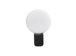 Mali mini Luz de Preenchimento Clip on para Celular Recarregável com Usb Luz Anel para Selfie e Transmissão Ao Vivo Preto