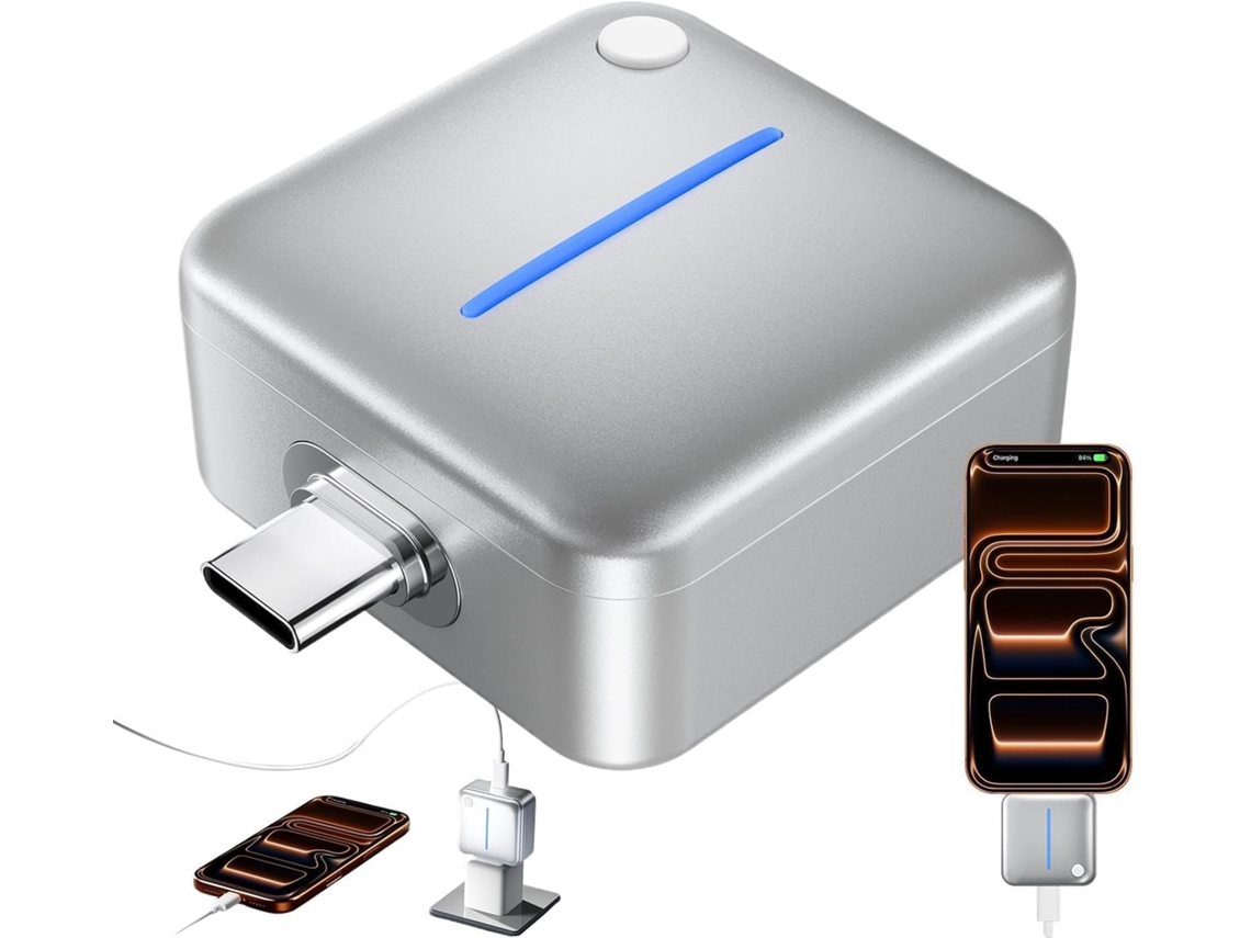 Carregador De Telemóvel Com Desligamento Automático E Conector Inteligente