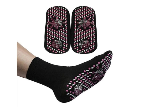 Umiwe 1 Par De Meias De Terapia Magnética Para Autoaquecimento De Saúde, Pretas