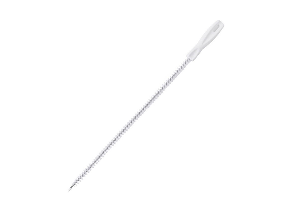 Removedor de cabelo para pia do banheiro ferramenta de limpeza de ralo flexível 45cm 500 cerdas branco