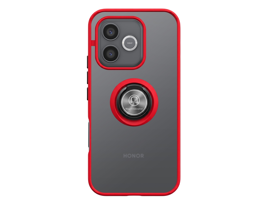 Capa Para Honor 600 Lite Com Suporte De Anel E Fixação Magnética