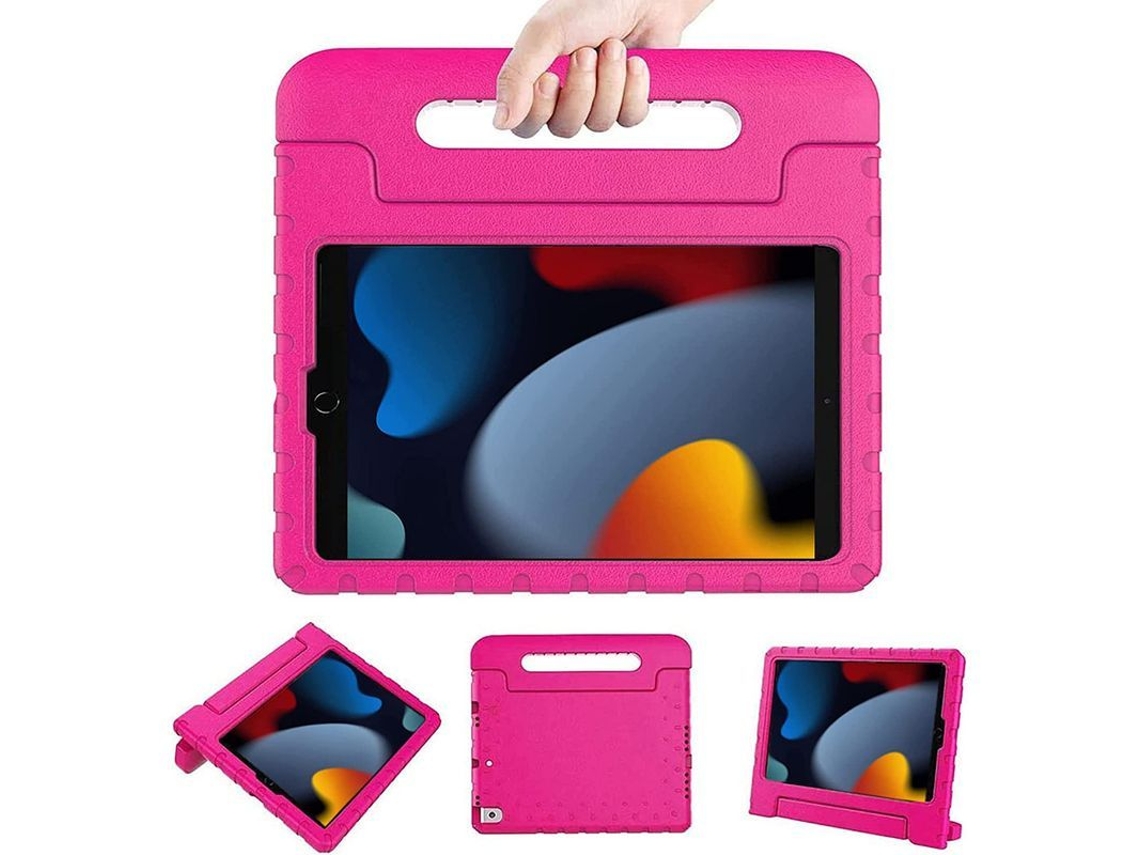 Capa para iPad 9ª/8ª/7ª geração, 10.2 polegadas, infantil, com manopla e suporte S/MARCA