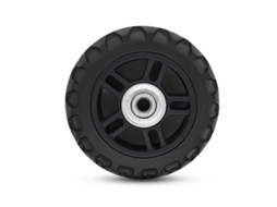 Rodas De Bagagem Plásticas Preta Resistente Ao Desgaste Silenciosa Com 2 Rolamentos Diâmetro 70mm (2 Unidades) Preto