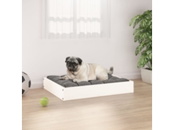 Vidaxl Cama 61,5x49x9 Cm Madeira De Pinho Maciça Branco