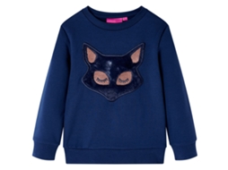 Sweatshirt Para Criança Azul-marinho 128