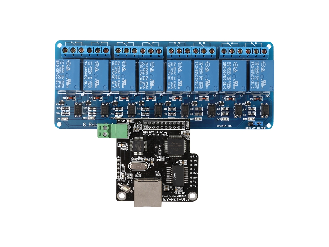 Laxiscreed Módulo Rj45 Com Wi-fi E 8 Canais De Relé Para Automação Doméstica