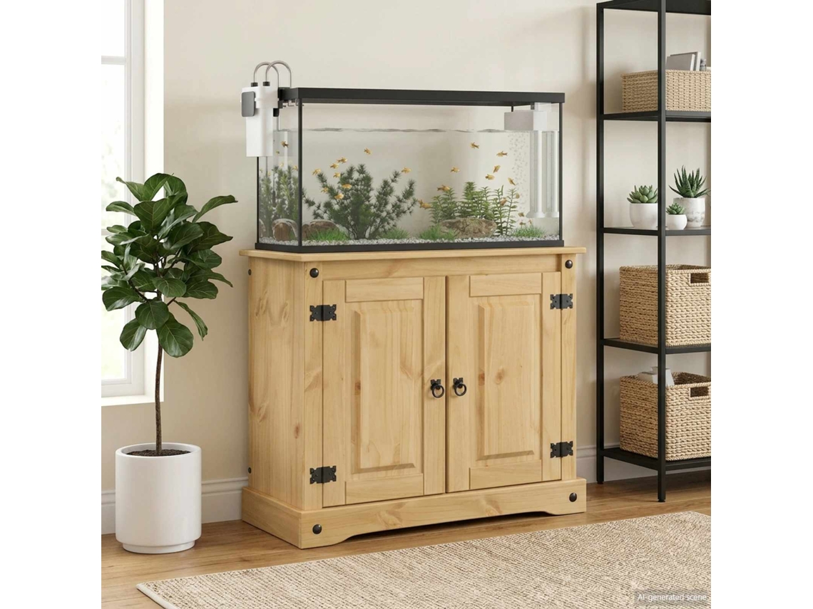 Vidaxl Suporte Para Aquário Corona Castanho 81,5 X 37 X 73 Cm 250 Kg