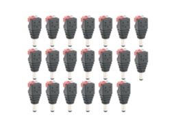 Terminal de Cabo Conector Conector Macho Dc Terminal de Cabo Conector Macho 20Pcs Durável para Conexão de Faixa HURRISE