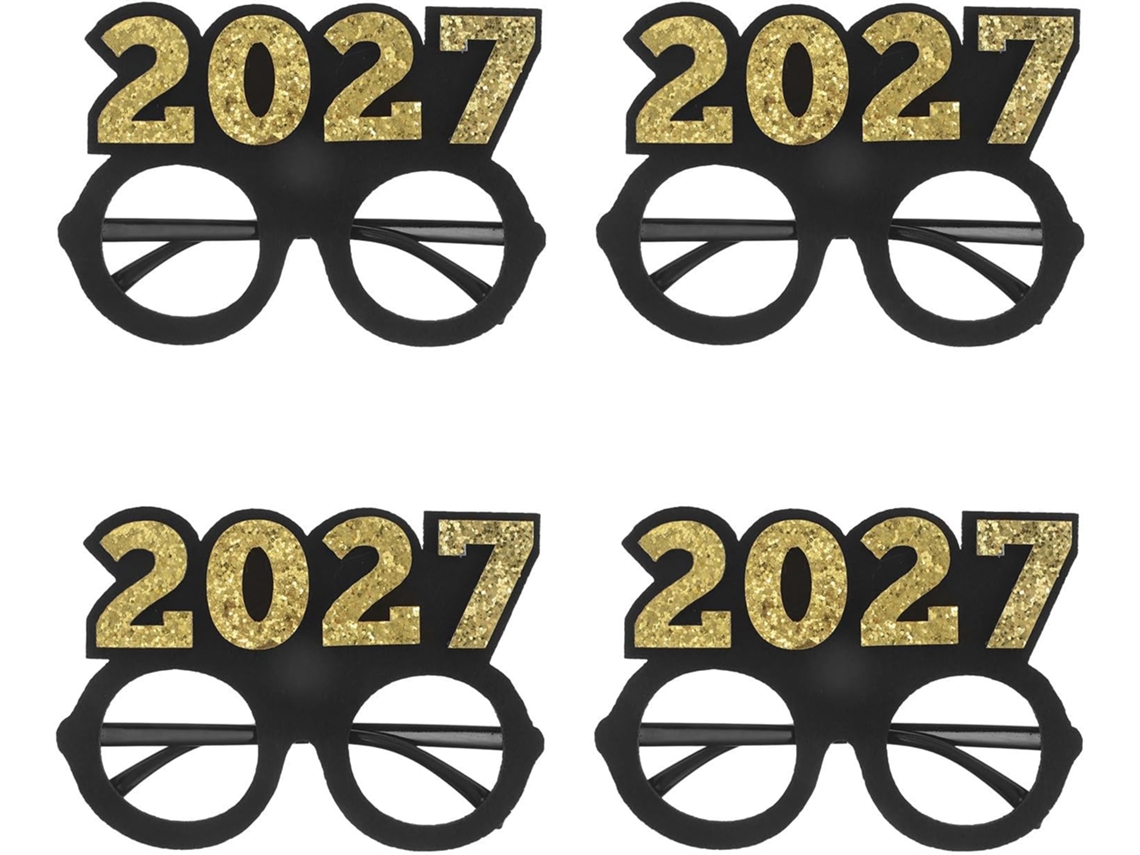Conjunto De 4 Óculos De Plástico Com Glitter 2027