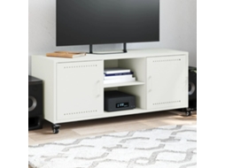 Vidaxl Móvel De Tv 100,5x39x43,5 Cm Aço Branco