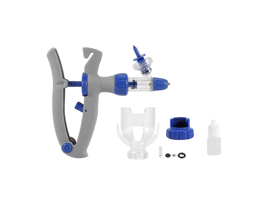 Injetor automático Primerox de 2ml, recarregável, 3000 usos, para animais de criação | S/MARCA