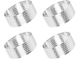 Conjunto De 4 Aros Perfurados Para Tarteletes E Bolos