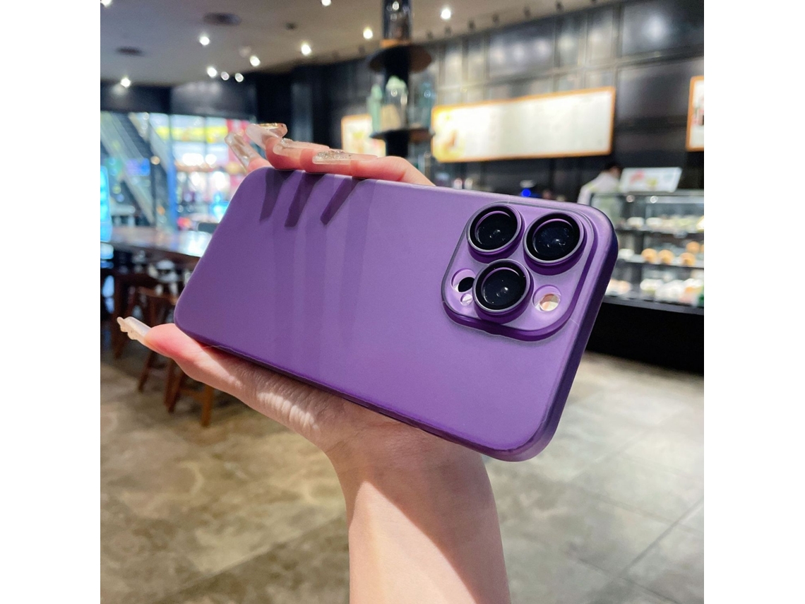 Capa Magnética Ultrafina Multifuncional Para Iphone 17 Roxa.