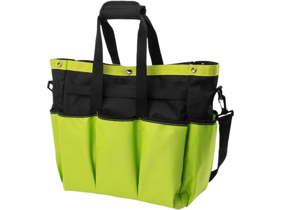 Bolsa impermeável para ferramentas de jardim com diversos compartimentos e