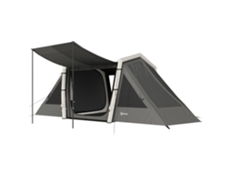 Barraca inflável de camping Blackout 4 pessoas, 2 quartos + sala, 580x270x202cm, cinza escuro S/MARCA