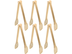Conjunto De 6 Peças Pinças Aço Inoxidável Para Servir Na Cozinha, Incluindo Pinças Para Torradas E Saladas, Ideais Para