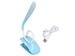 Rebe-lâmpada Led Recarregável Com Clip 3 Modos Pescoço Flexível Luz De Leitura Usb Para Dormitório Escritório