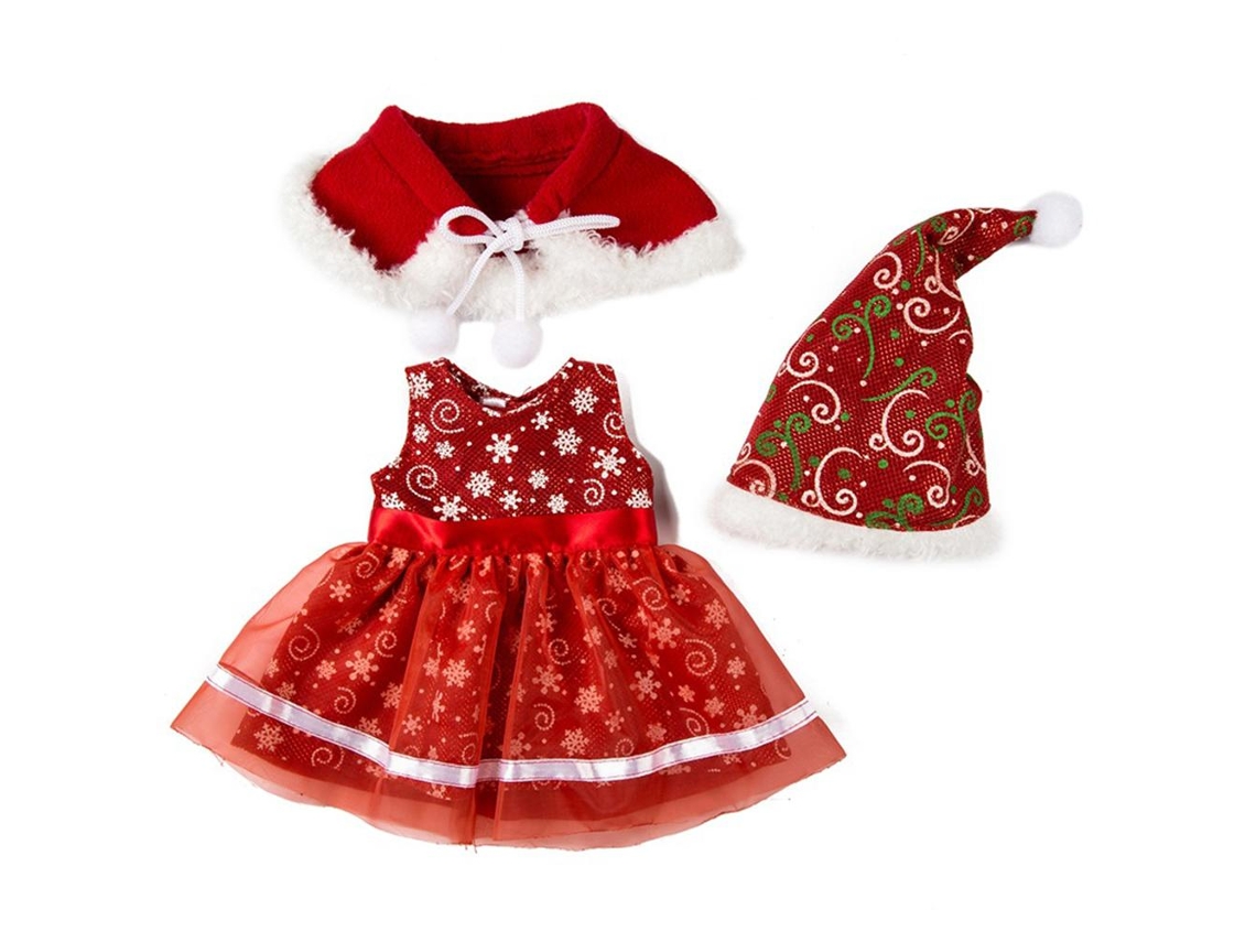 Roupas De Natal Para Bonecas 18 Polegadas Acessórios De Boneca Traje De Papai Noel