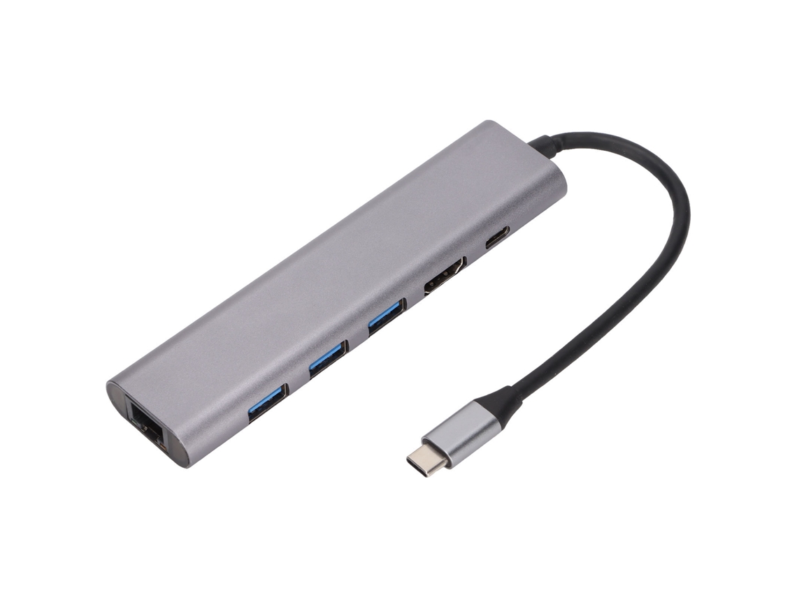 Docking Station 5 Em 1 Tipo C Para Interface Multimídia De Alta Definição Porta Usb 5 Gbps Hub De Transferência Rápida Brilvibera