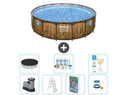 Bestway Piscina Bestway Power Steel Redonda - 488x122 Cm - 8-peças S548