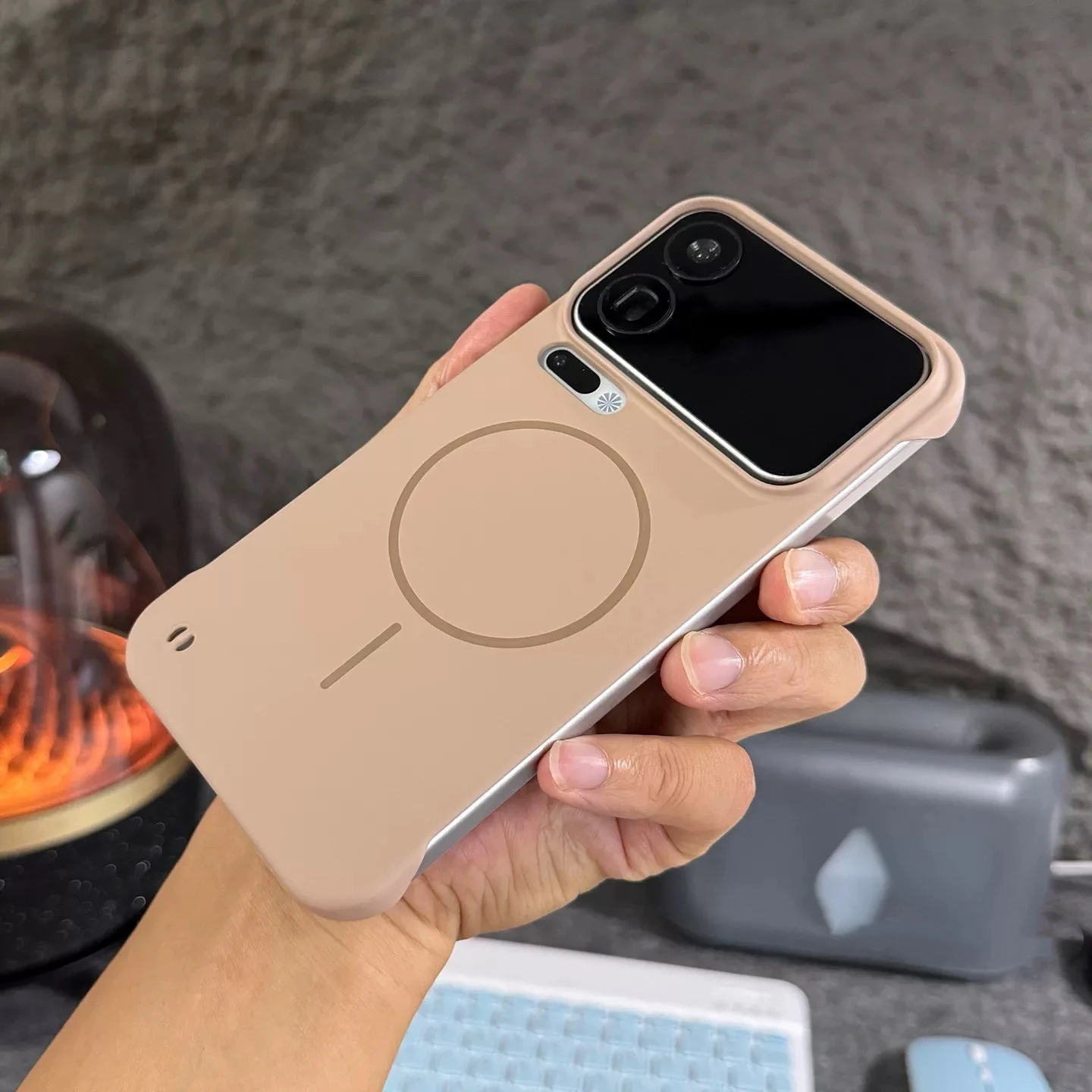 (sm Xiaomi 17) Capa Protetora Magnética Ultrafina, Feita De Material De Pc Rígido.