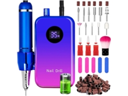 Lixadeira de Unhas Portátil Sem Fio, Velocidade Ajustável de 35.000 Rpm, Baixo Ruído, Ideal para Salões de Manicure. SFUSHOS