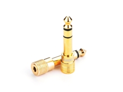 Adaptador Ugreen 3,5 Mm Mini Jack 6,3 Mm Jack Dourado 20503