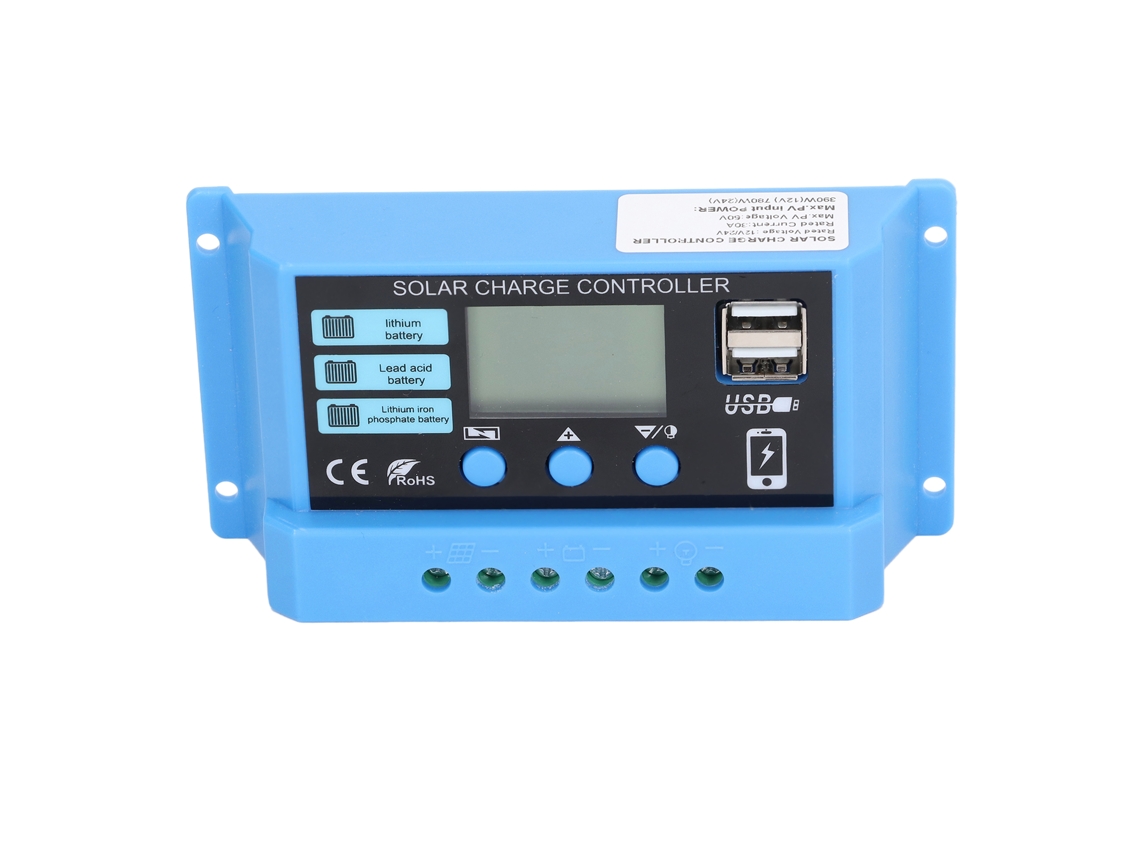 Controlador De Carga Solar Laxiscreed Com Saída Usb Dupla Para Painéis Fotovoltaicos Eficazes