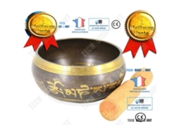 Tigela De Canto Tibetana Td® Artesanal Decoração Asiática Interior Exterior Sólido Leve
