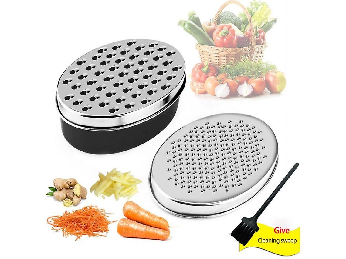 Ralador De Queijo E Legumes Para Cozinha, Recipiente Oval Frutas Aquaforge
