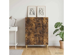 Vidaxl Buffet Carvalho Fumado 66 X 34,5 X 90 Cm Derivados De Madeira