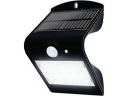 Luminária Solar De Parede Cor Preta Olysi Shop