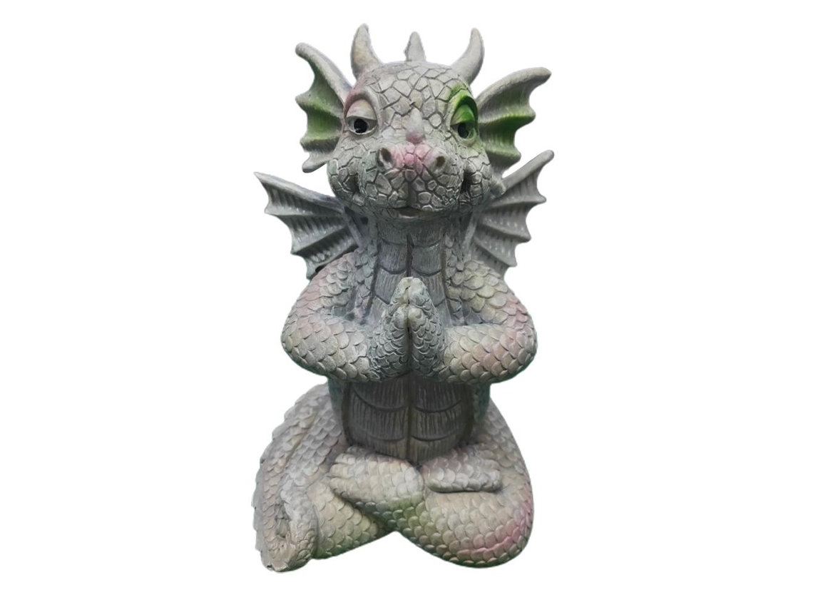 Estátua De Dragão Em Resina Escultura De Arte Dragão Buda