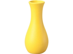 Vaso de Cerâmica Nova Line, Amarelo, Decorativo, Para Flores | S/MARCA