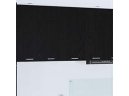 Vidaxl Armário Suspenso Carvalho Preto 80 X 31 X 80 Cm