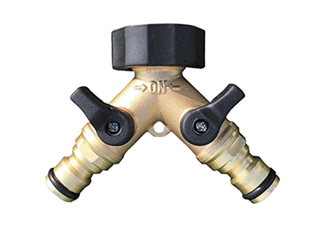 Conector Hexagonal De Latão Reforçado Em Formato De Y Para Mangueira
